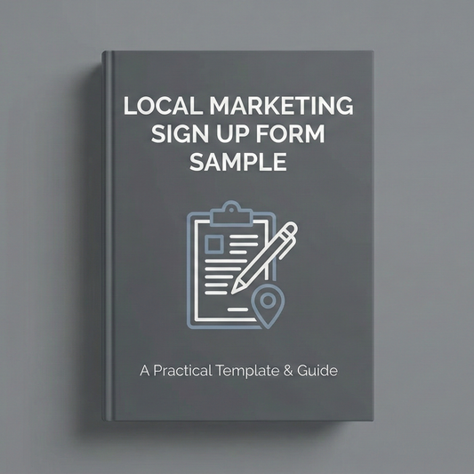 Sign Up Form Sample - Local Marketing Playbook