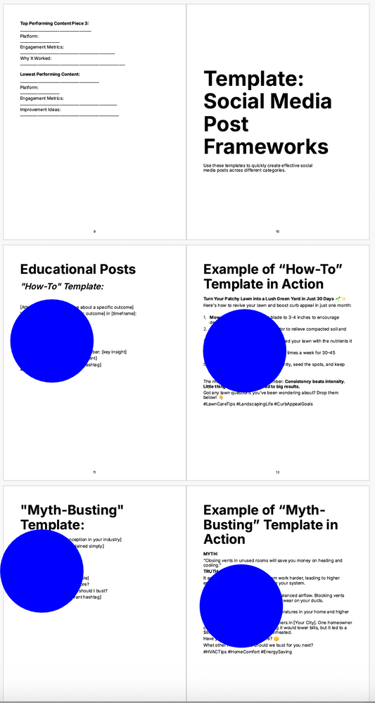 The First 100 Content Calendar & Post Templates Kit